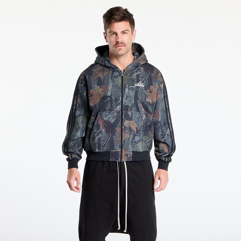 Mikina adidas Originals Camo Hooded Full-Zip Black Čierna | JY2775