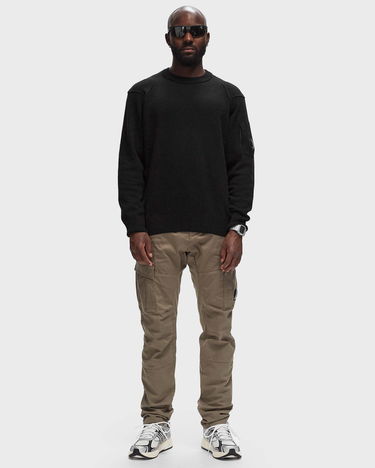 Sveter C.P. Company LAMBSWOOL GRS CREW NECK KNIT Čierna | 17CMKN047A110149A-999, 1