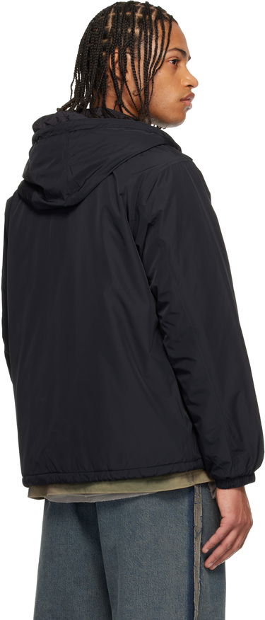 Vetrovka AAPE by A Bathing Ape 'AAPENOW' Moonface Hooded Coach Jacket Čierna | AAPJKM7722XXPBKX, 2