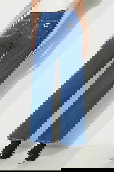 Džínsy Carhartt WIP High Waist Wide Leg Simple Pant Modrá | I031924.106, 2