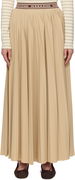 Weekend Max Mara Bleu Pleated Maxi Skirt