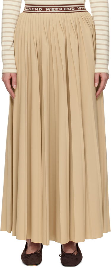 Sukňa Max Mara Weekend Max Mara Bleu Pleated Maxi Skirt Béžová | 2515771031600, 0
