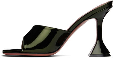 Tenisky a topánky Amina Muaddi Lupita Slipper Heeled Sandals Zelené | LUPITA SLIPPER MIRROR, 2