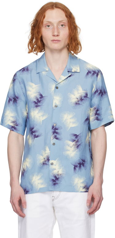 Košeľa Paul Smith Paul Smith Printed Resort Shirt Modrá | M1R-905U-M02229-40, 0