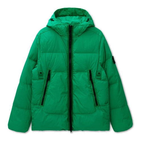 Prešívaná bunda Stone Island Hooded Padded Down Jacket Zelené | 751540123-V0050, 0
