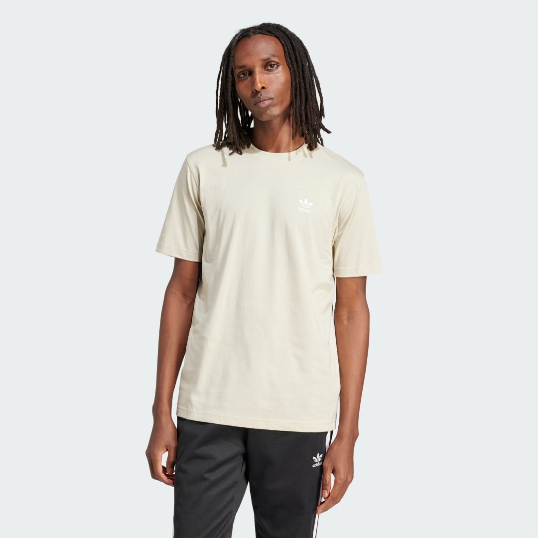 Tričko adidas Originals Trefoil Essentials T-shirt Béžová | IR9689, 0