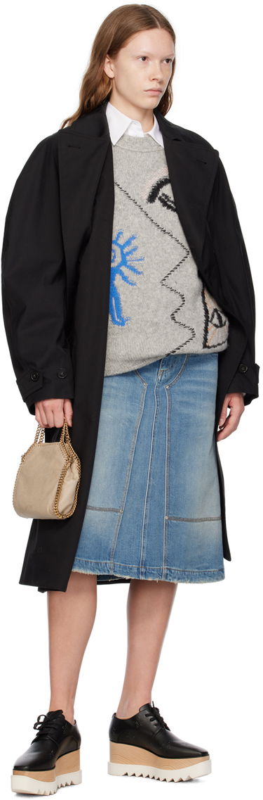 Trenčkot Stella McCartney Stella McCartney Belted Trench Coat Čierna | 6700203CU403, 3