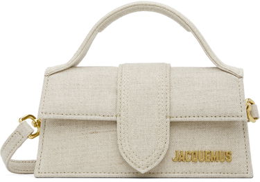 Kabelka Jacquemus Les Classiques 'The Bambino' Small Linen-Blend Top-Handle Flap Bag Béžová | 22HBAW00006AW00094, 0