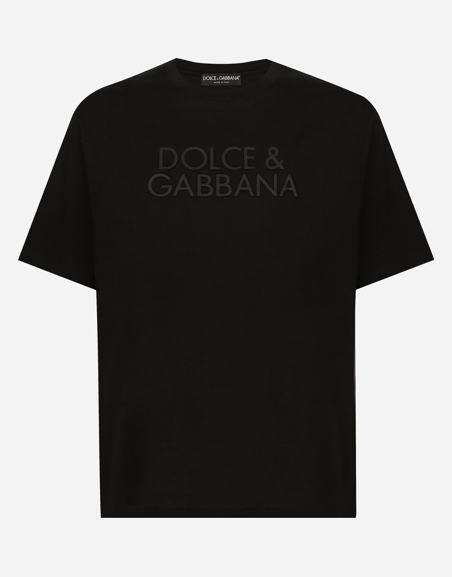 Tričko Dolce & Gabbana T-Shirt Logo Embroidery Čierna | G8PN9ZG7NWNN0000, 0