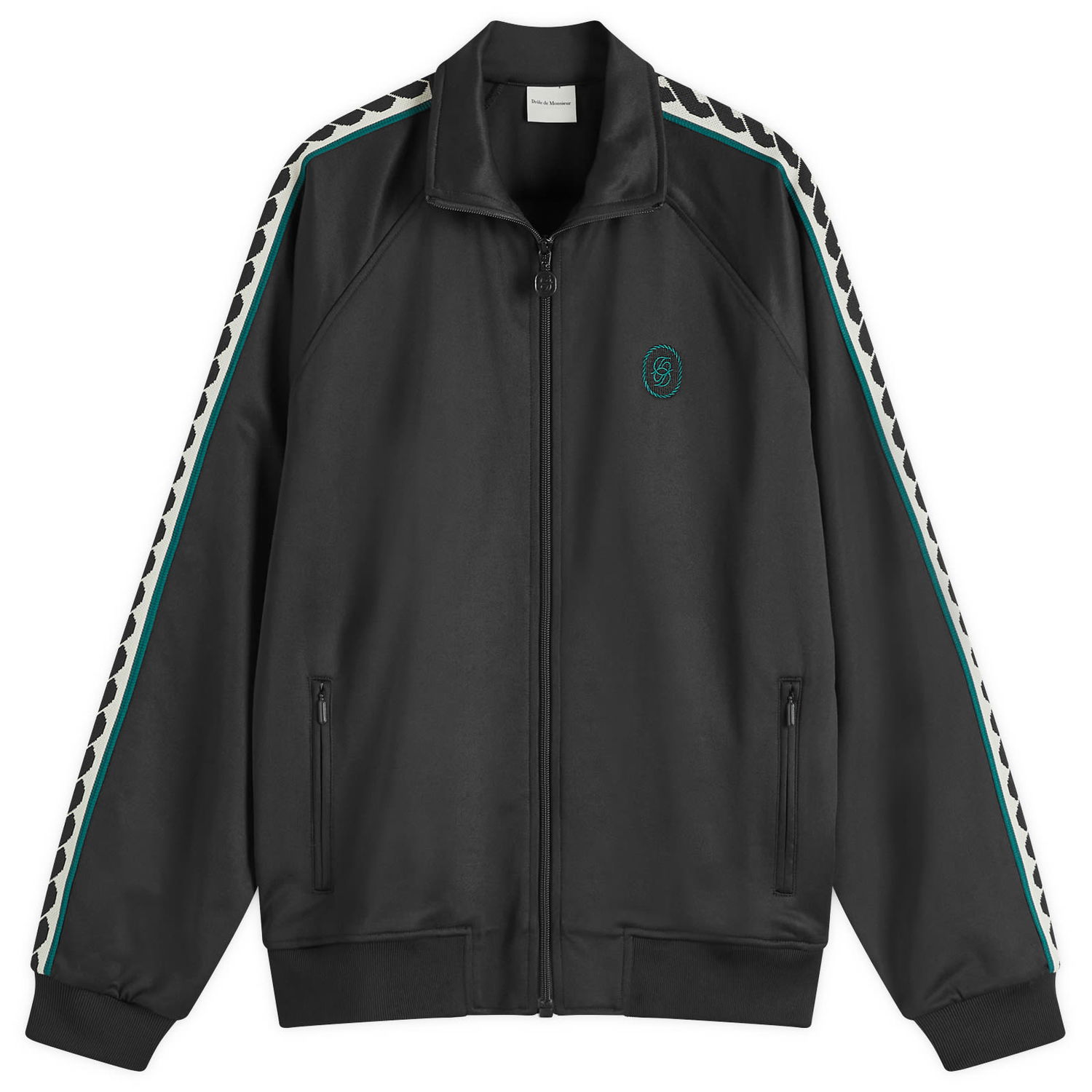 Bunda Drôle de Monsieur Taping Track Jacket Čierna | PERM-SJ007-PL135-BL, 0