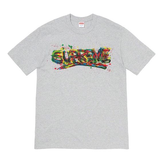 Tričko Supreme Paint Logo Graphic T-Shirt Šedá | SUP-SS20-273