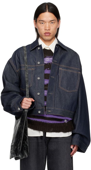 Bunda Acne Studios Blue Patch Pocket Denim Jacket Modrá | C90182-, 0