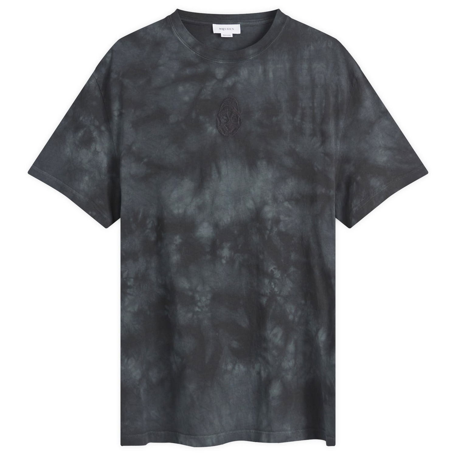 Tričko Alexander McQueen Uneven Dyed Graphic T-Shirt Čierna | 808915-QXABL-1000, 0
