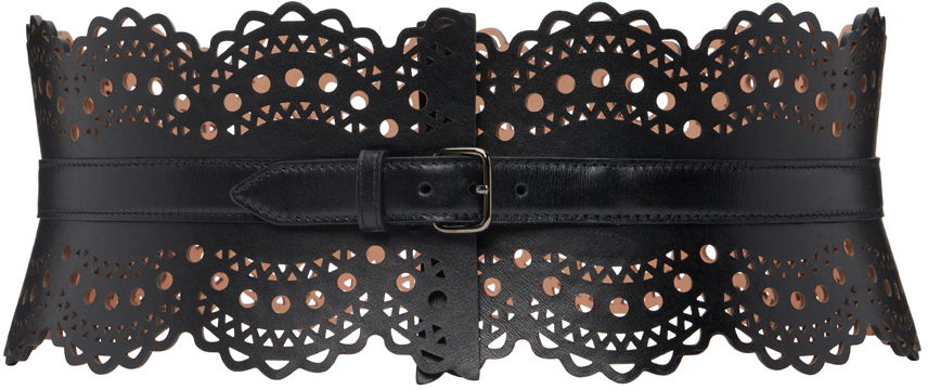 Opasok Alaïa ALAÏA Openwork Bustier Belt Čierna | AA1C082GC0A29, 0