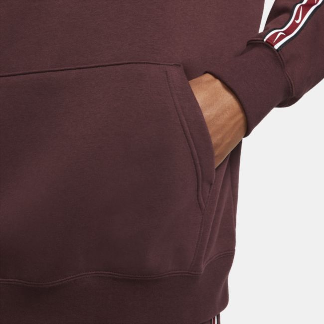 Mikina Nike Repeat Pullover Fleece Hoodie Červená | DX2028-652, 1