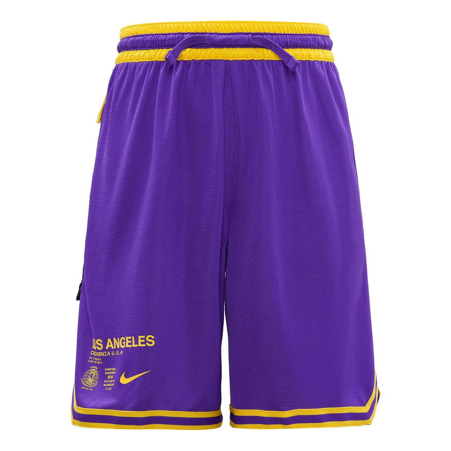 Šortky Nike NBA Los Angeles Lakers Basketball Shorts Fialová | CV5514-504, 0