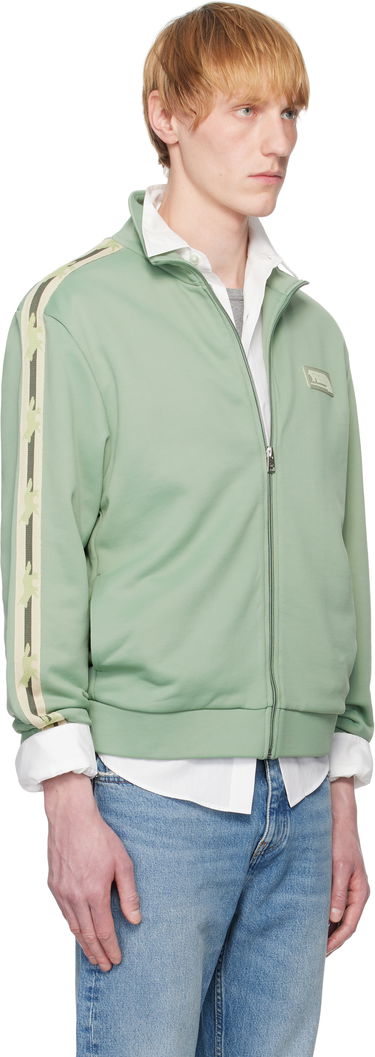 Bunda MAISON KITSUNÉ Maison Kitsuné Flash Fox Zipped Track Jacket Zelené | OM02132KM0322, 1