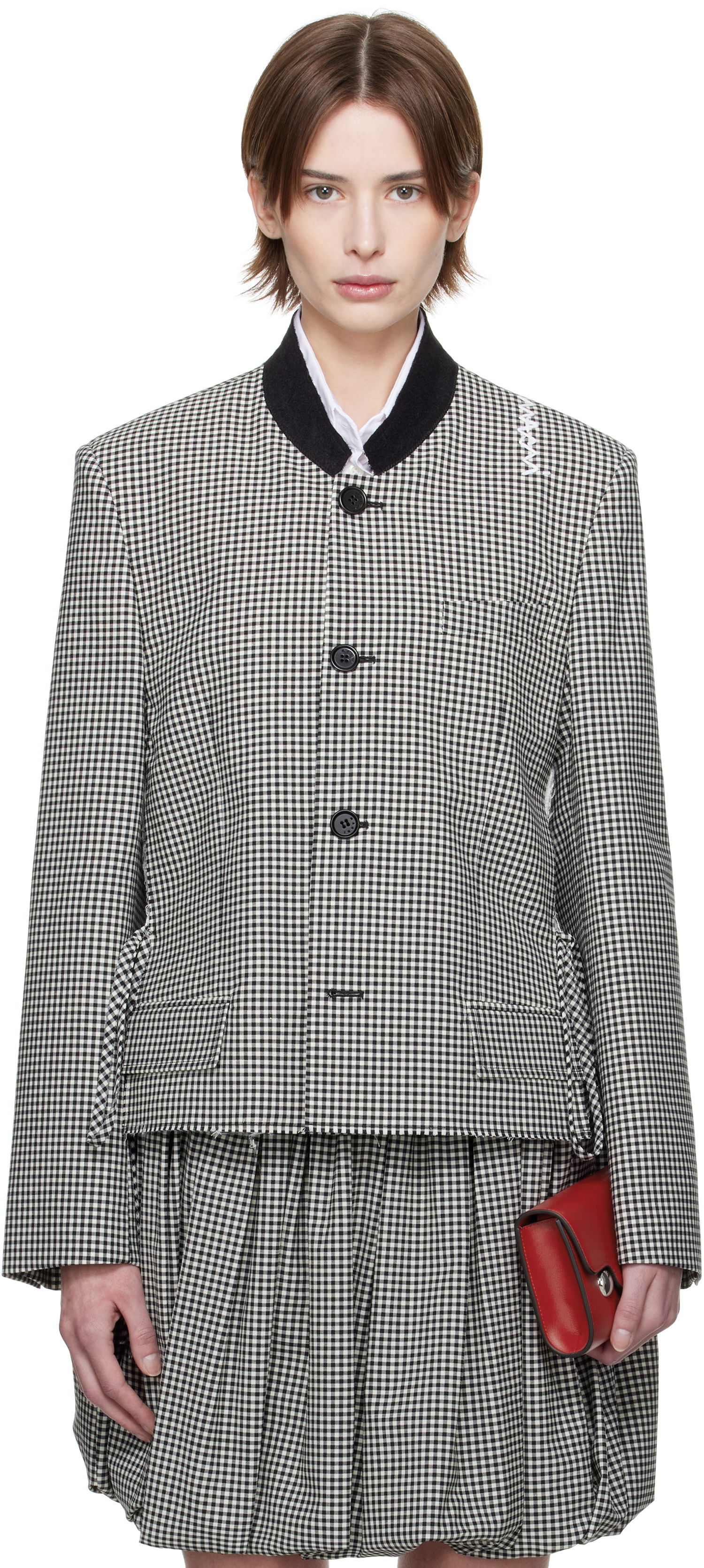 Sukňa Marni Marni Gingham Cropped Jacket Rôznofarebný | GIMA0283QS UTP787, 0