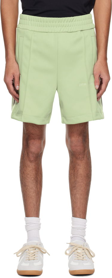 Šortky Palm Angels Palm Angels Embroidered Logo Track Shorts Zelené | PMCL004S25FAB0015303, 0