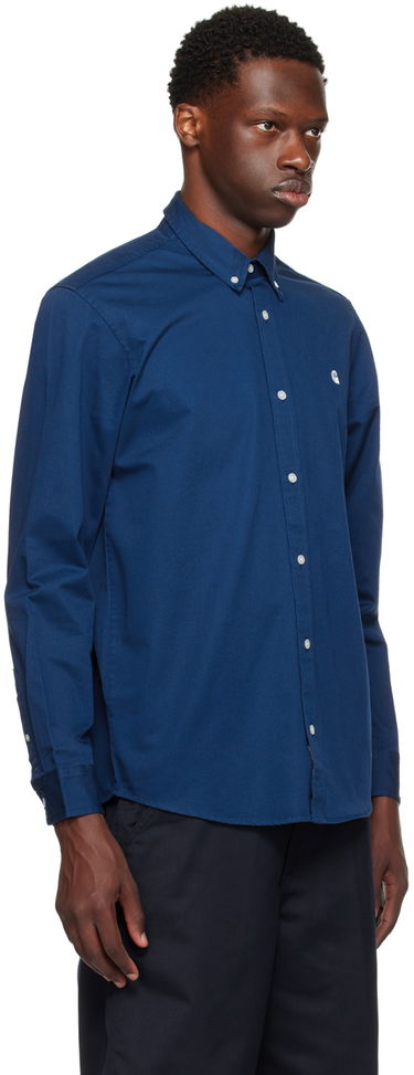 Košeľa Carhartt WIP Men's Button Down Slim Fit Shirt Zelené | I023339, 1