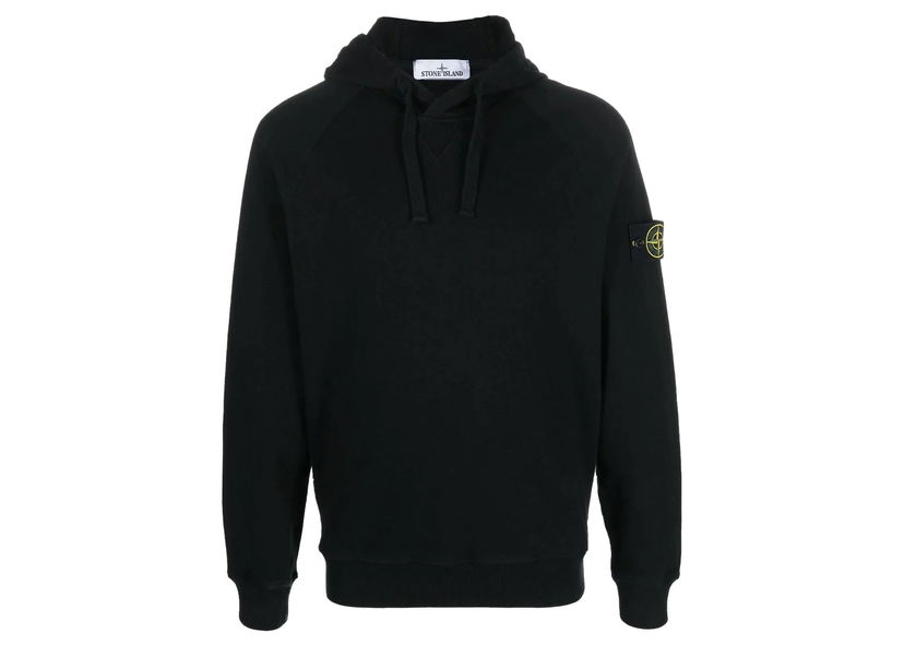 Mikina Stone Island Logo Patch Hoodie Čierna | 781562160 V0029