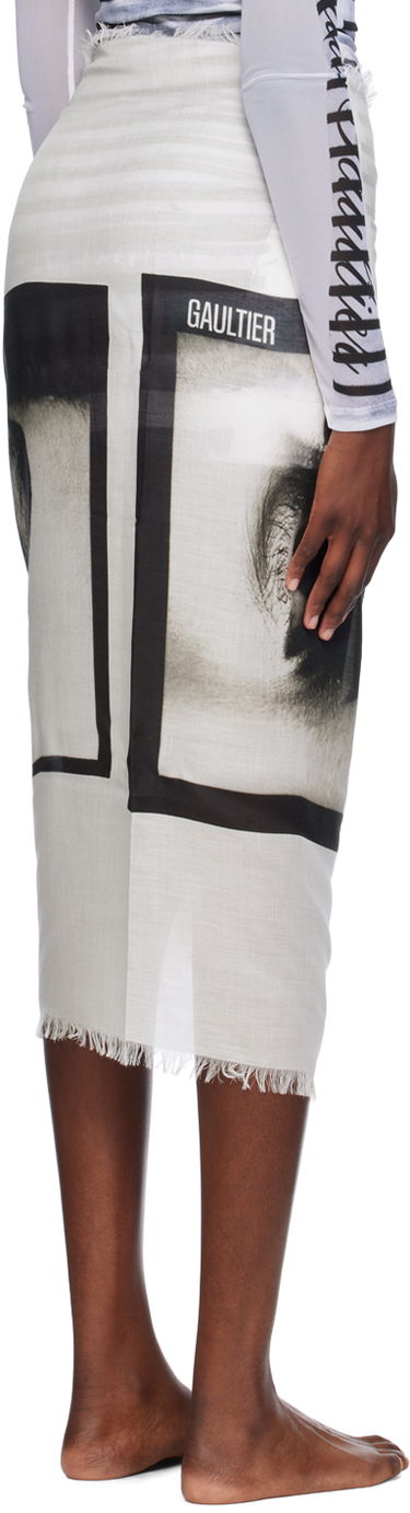 Sukňa Jean Paul Gaultier Jean Paul Gaultier 'The Eyes And Lips' Sarong Biela | 24/30-U-JU117-C543-0001, 2