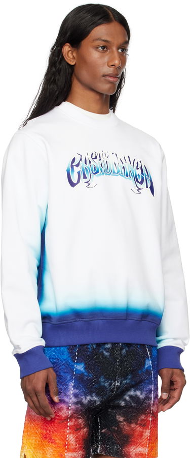 Sveter Casablanca Casablanca Fade Sweatshirt Biela | MS25-JTP-349-01, 1