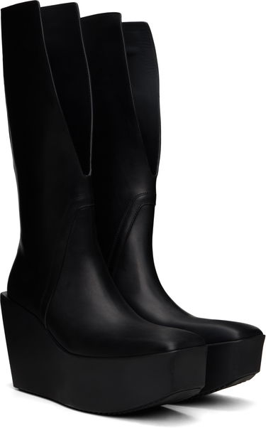 Oblečenie Rick Owens Rick Owens Hollywood Sliver Platform Winged Kowboys Tall Boots Čierna | RU01E5854 LOO, 3