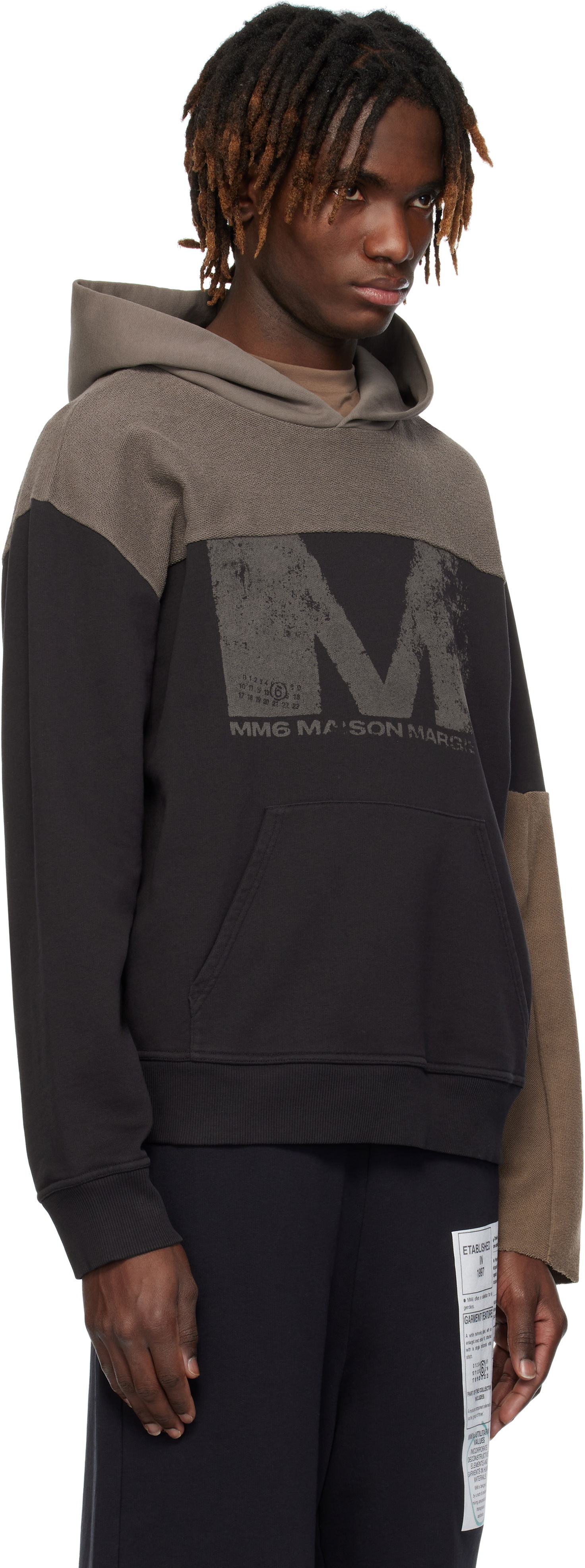Mikina Maison Margiela MM6 Maison Margiela Washed Hoodie Hnedá | SH0GU0025 MTJ016, 1