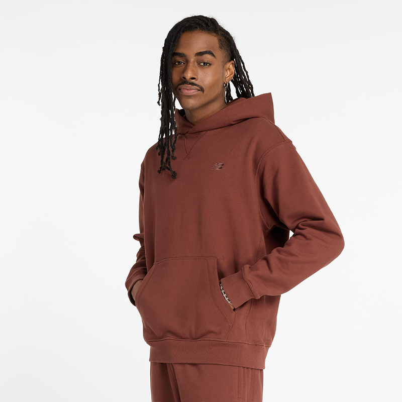 Mikina New Balance Hoodie Brown Hnedá | NBMT41534ROK, 0