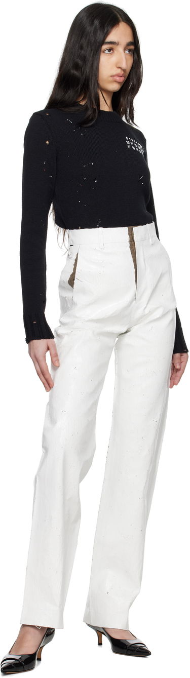 Sveter Maison Margiela MM6 Maison Margiela Paint Residue Knit Sweater Čierna | S62HL0034 M13123, 4