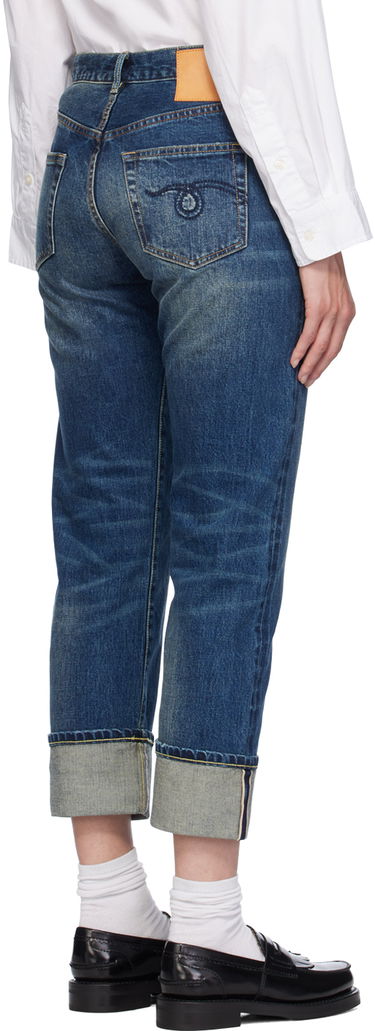 Džínsy R13 R13 Cuffed Romeo Jeans Modrá | R13WD113-D160A, 2