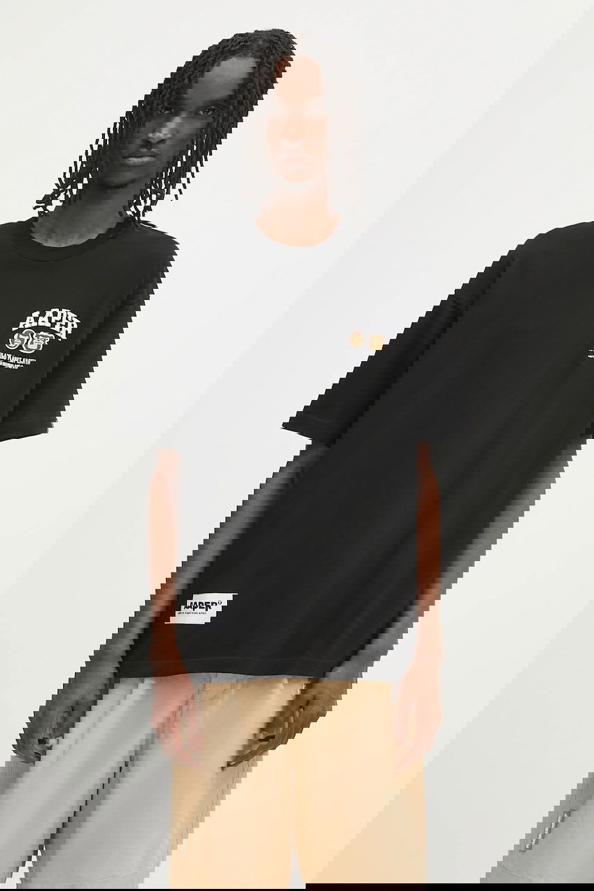 Tričko AAPE by A Bathing Ape Basic Aaper T-Shirt Čierna | AAPTEM1611XXO, 0