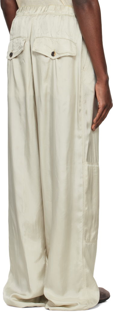 Cargo nohavice Dries Van Noten Dries Van Noten Viscose Drawstring Cargo Pants Béžová | 251-020911-1427, 2