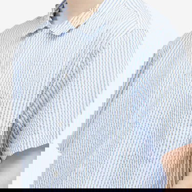 Košeľa YMC Malick Vacation Stripe Shirt Modrá | P2WML-40, 5