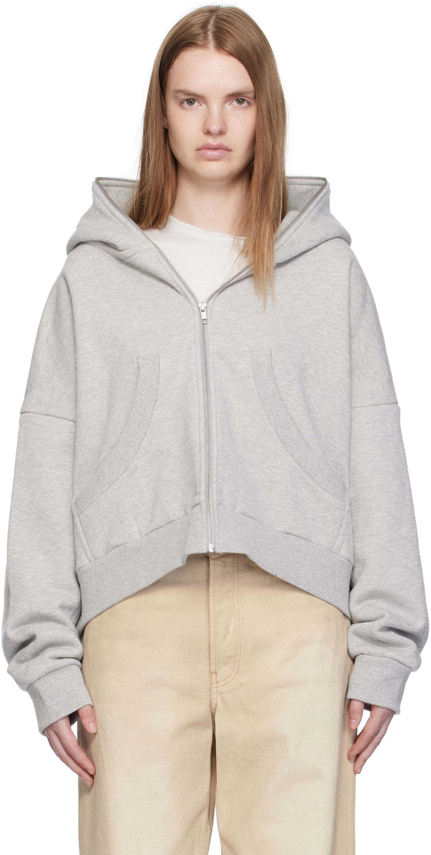 Mikina Entire Studios Entire Studios Eternal Zip Hoodie Šedá | ES2202SI, 0