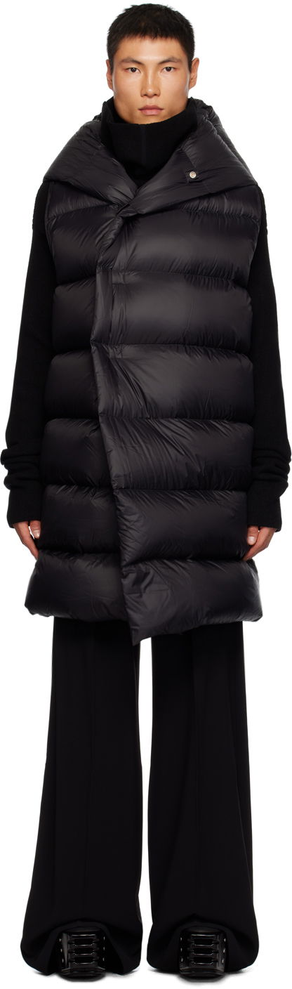 Vesta Rick Owens Hooded Down Vest Čierna | RU02C7999 NPD3, 0