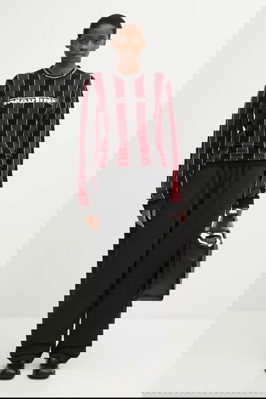 Sveter Martine Rose Martine Rose Sporty Logo Crew Striped Long-Sleeve Sweater Rôznofarebný | 982YA20027, 4