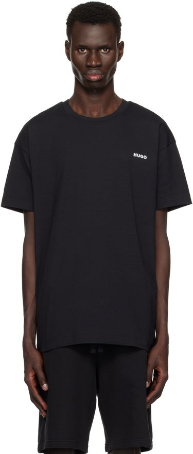 Tričko BOSS Hugo Stretch Cotton Logo T-Shirt Čierna | 50534163, 0