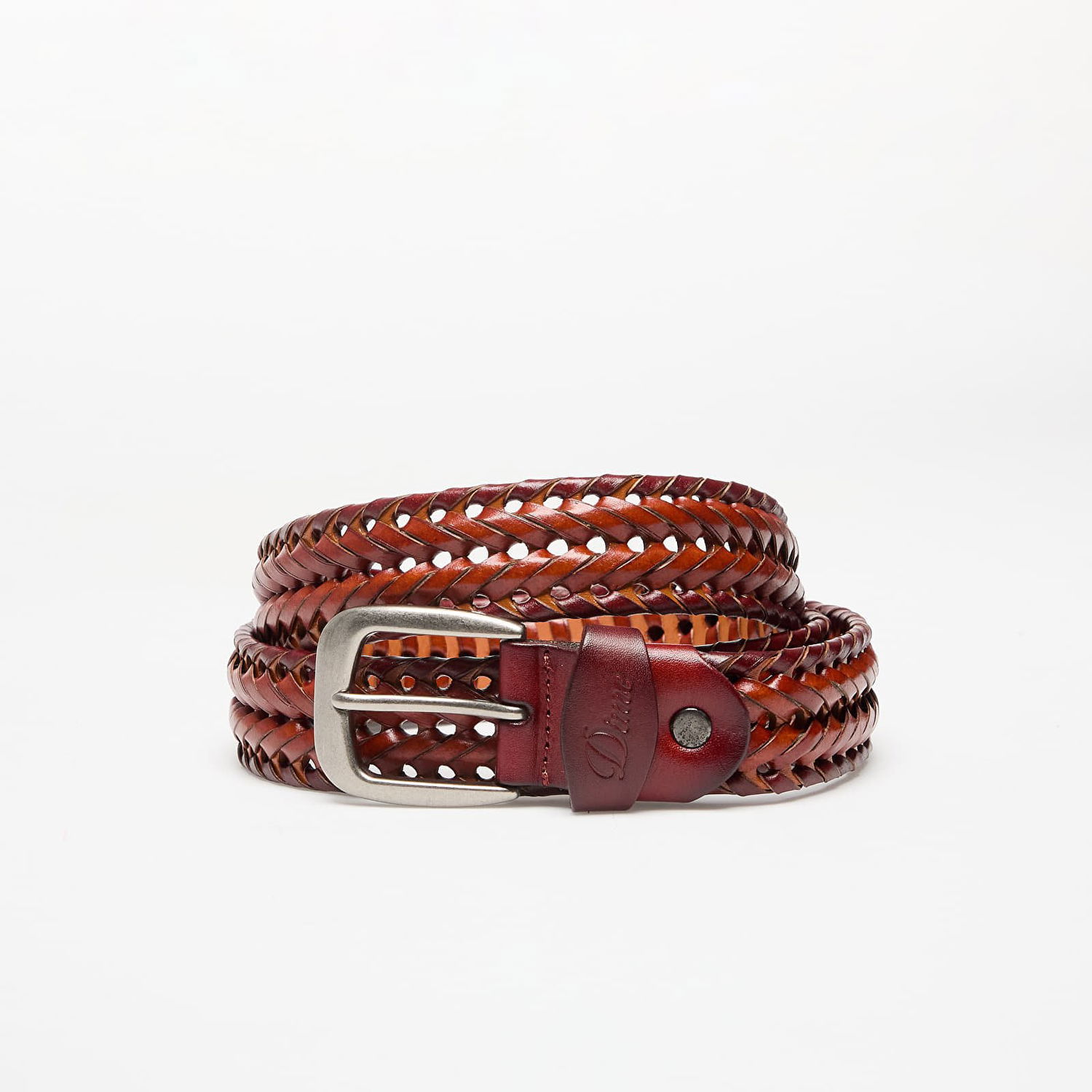 Opasok Dime DIME Braided Leather Belt Hnedá | DIMEHO2433CAR, 0