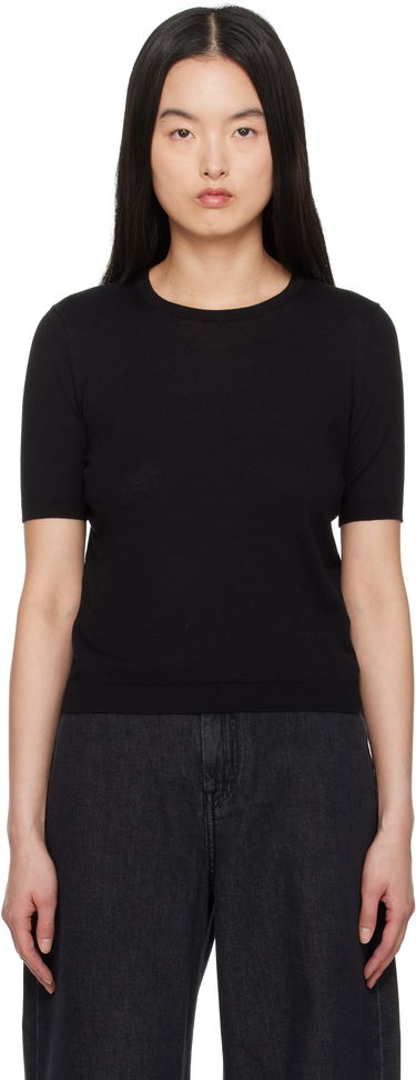 Sveter Max Mara Weekend Max Mara Zibetto Knit T-Shirt Čierna | 2515361041600, 0