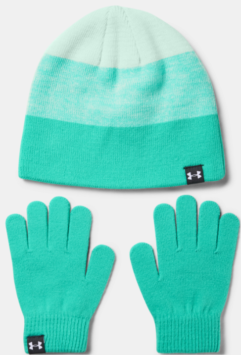 Rukavice Under Armour G Beanie Glove Combo Tyrkysová | 1345413-361, 0