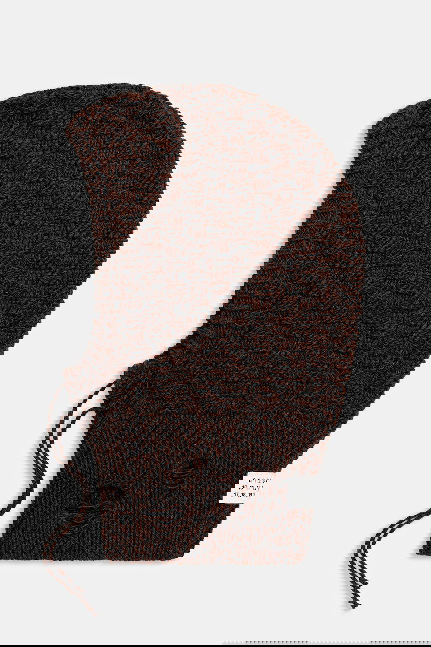 Klobúk Maison Margiela MM6 Maison Margiela Knitted Wool Hood Hnedá | SH2TB0005.M13174.961, 0