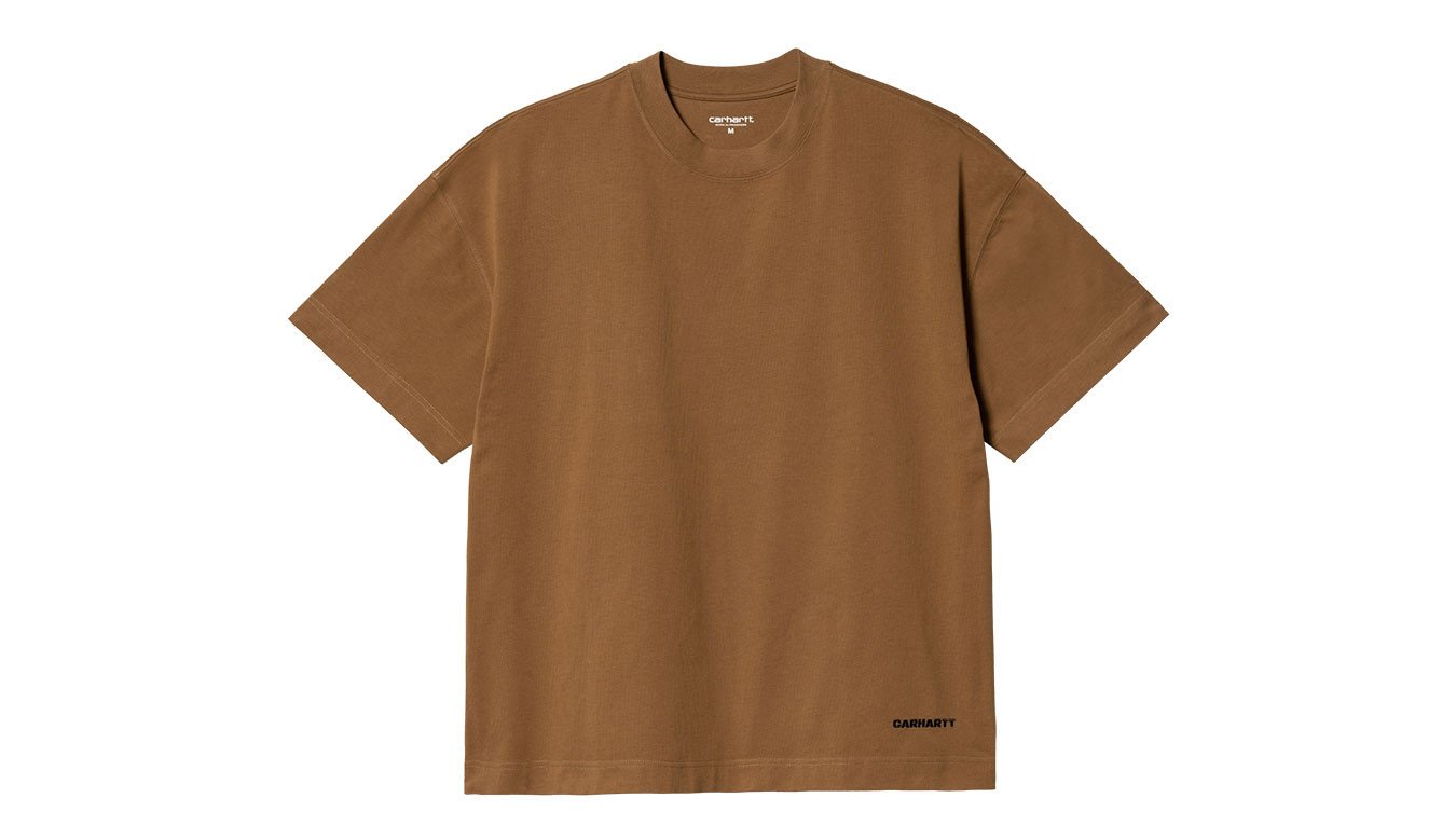 S/S Link Script T-Shirt Hamilton Brown