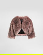 Dolce & Gabbana Faux Fur Cropped Shrug
