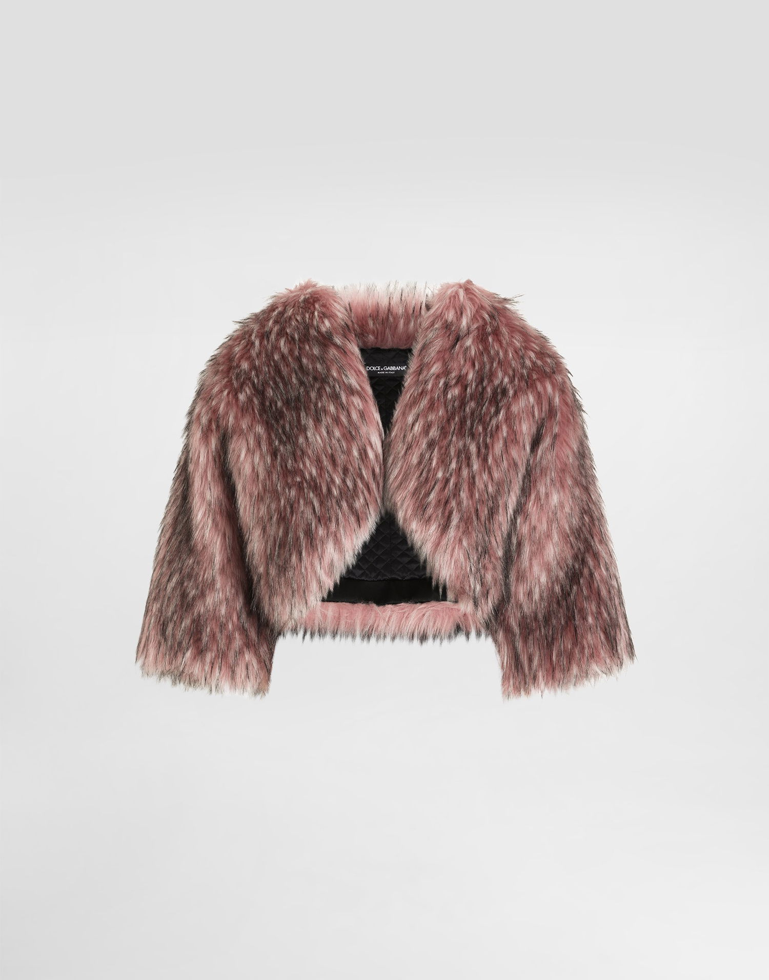 Vesta Dolce & Gabbana Dolce & Gabbana Faux Fur Cropped Shrug Ružová | F27FEFFUS0GF0568, 0