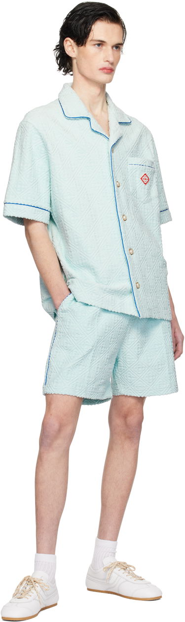 Šortky Casablanca Monogram Towelling Shorts Modrá | MPS25-JTR-113-01, 3