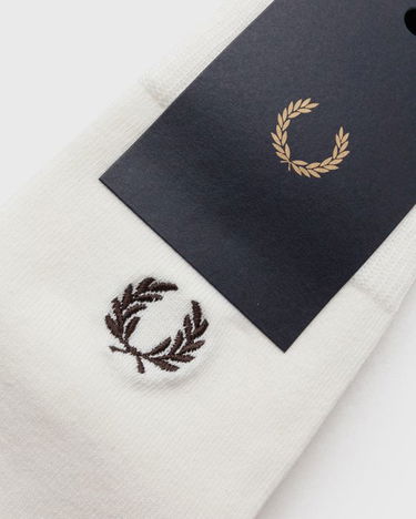 Oblečenie a doplnky Fred Perry CLASSIC LAUREL WREATH SOCK Biela | C7135-560, 3