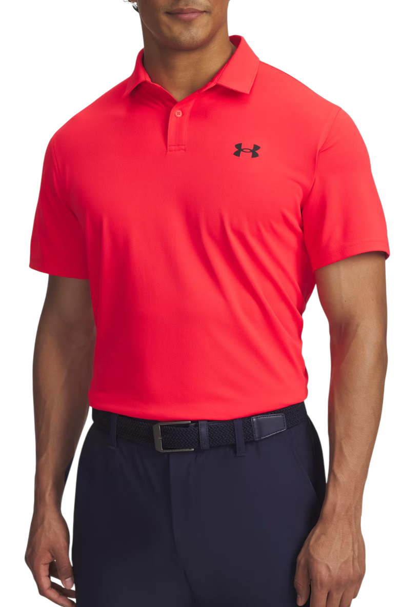 Polo tričko Under Armour UA T2G Pique Polo Shirt Červená | 1390123-713