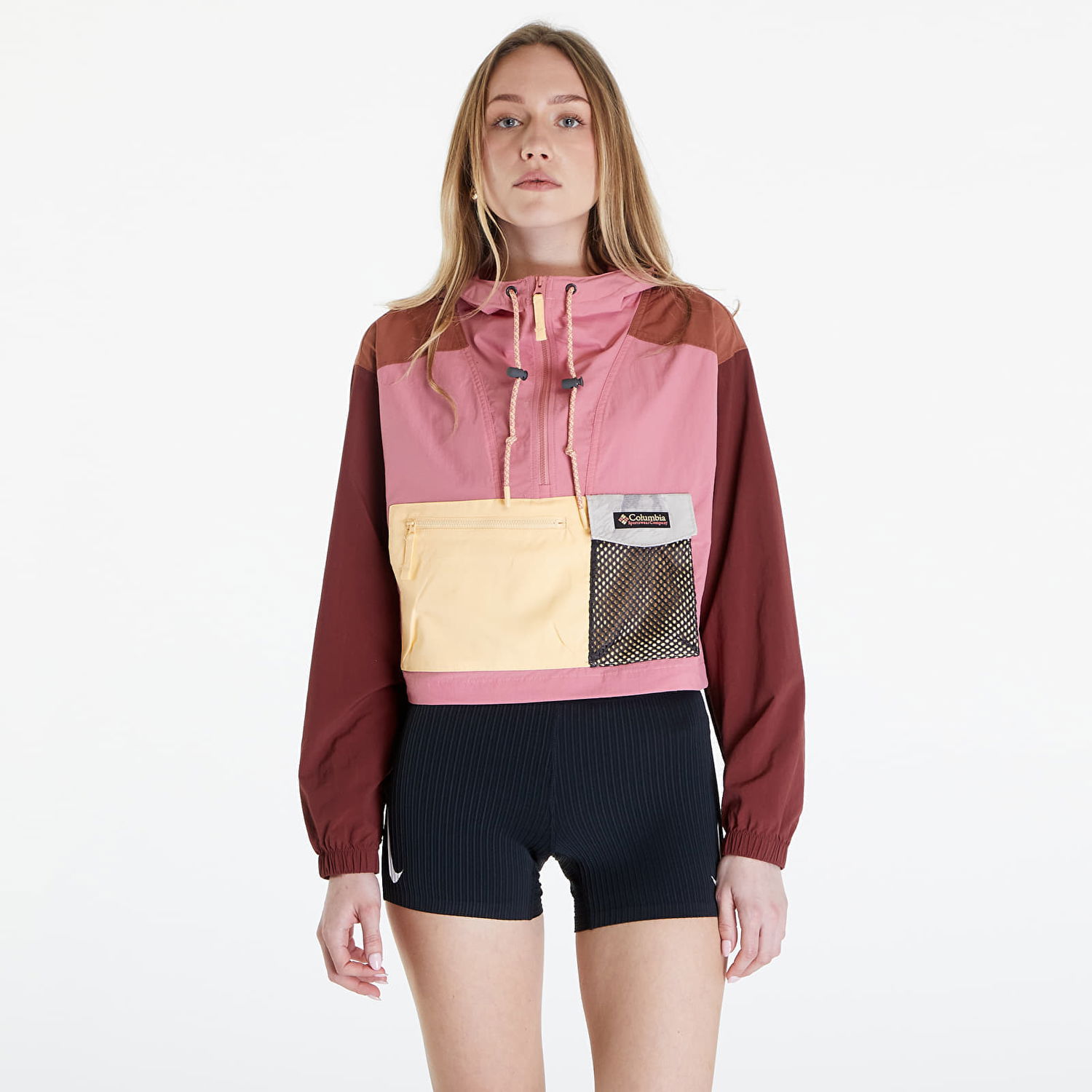 Bunda Columbia Painted Peak Cropped Wind Jacket Pink Agave/ Spice Ružová | 2072211629, 0